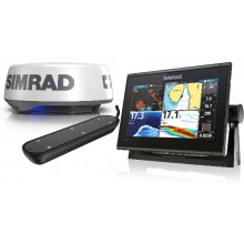 Simrad - GO9 XSE 9 inch chartplotter with 3 in 1 Active imaging transducer & Halo20+ Radar 