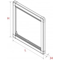 Deck Hatch Mosquito Screen & Blackout Duo Size 20