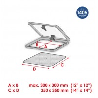 Mosquito Screen to suit Deck Hatch – Small #1405