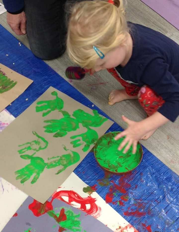 messy christmas with little learners