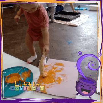 Spaghetti Activity Idea with Paint