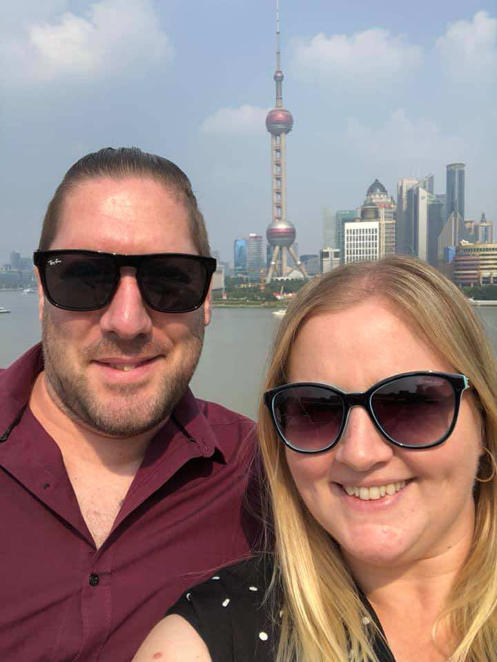 Joanna and her husband in Malaysia before her career with Little Learners Wakefield