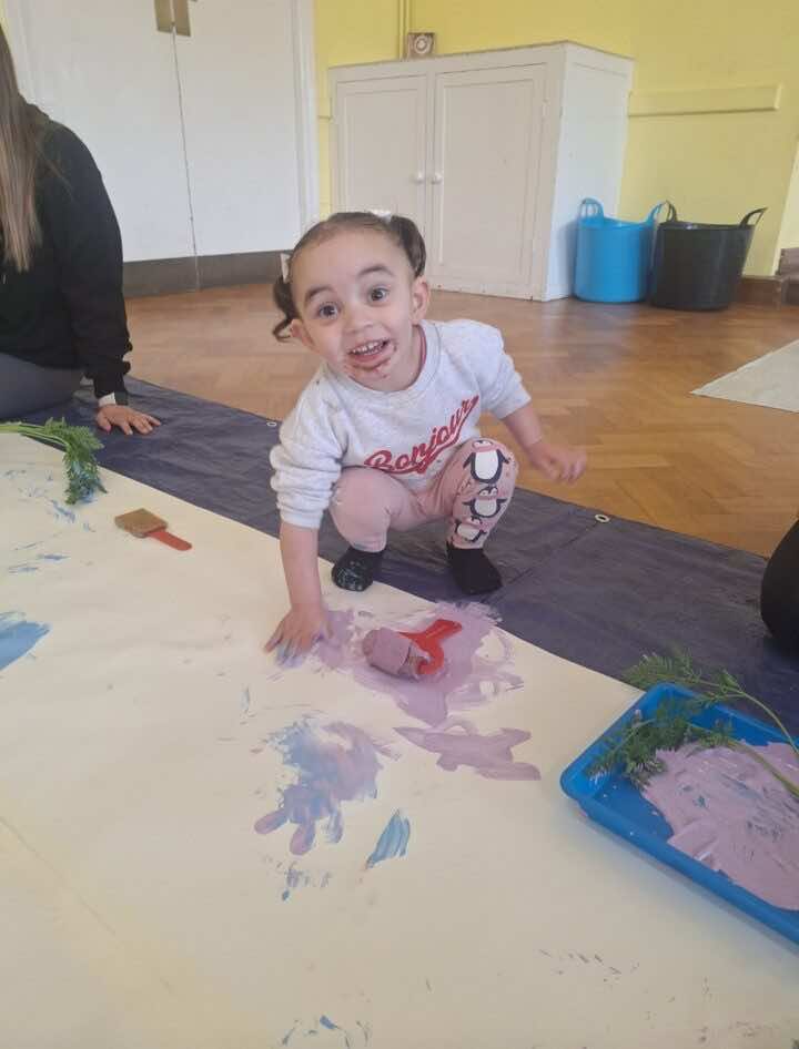 Toddler painting